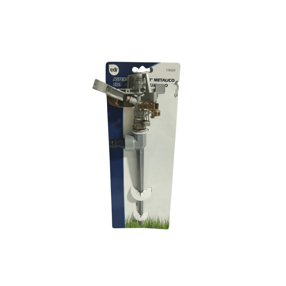 ASPERSOR 1/2" METALICO CON ESTACA DE ALUMINIO EDR